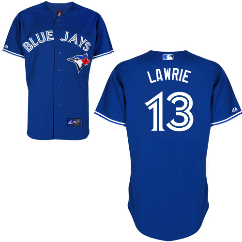 Brett Lawrie #13 mlb Jersey-Toronto Blue Jays Women's Authentic Alternate Blue Baseball Jersey